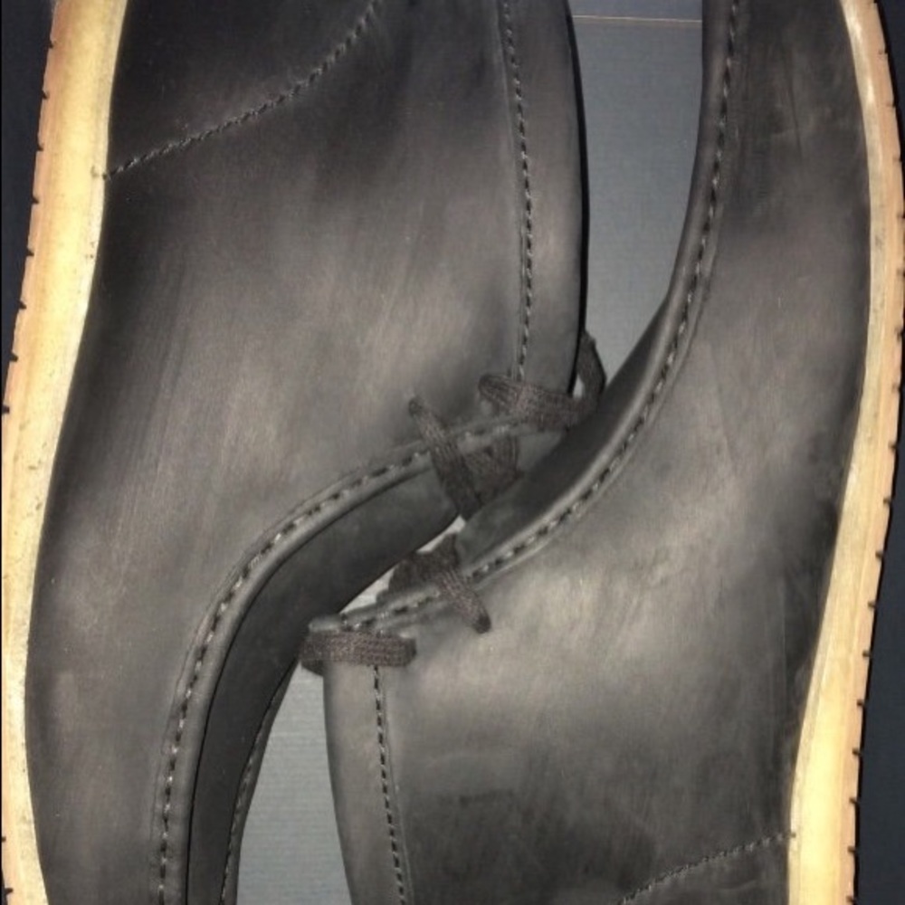Wallabee Steep (Black Leather) Size 12